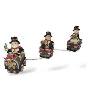 Snowman Christmas Train Musical Three Piece- FLAWED